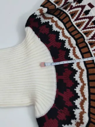 Jersey cuello tortuga mujer estampado