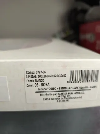 Sabanas Cuna Master Baby Nuevas