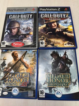 Lote 4 Juegos PS2: Call of Duty y Medal of Honor