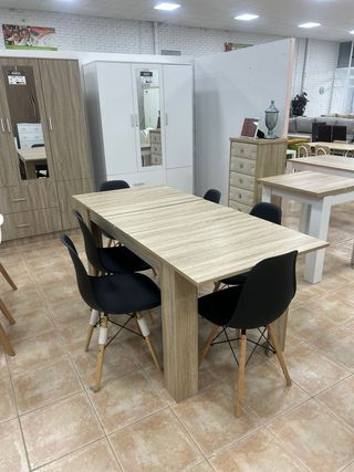 Mesa comedor plegable madera NUEVA