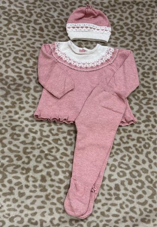 Conjunto Mayoral Gorro, Jersey y Pantalón 4-6m