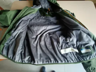 K-Way Giacca Verde Taglia M Interno Marmotta
