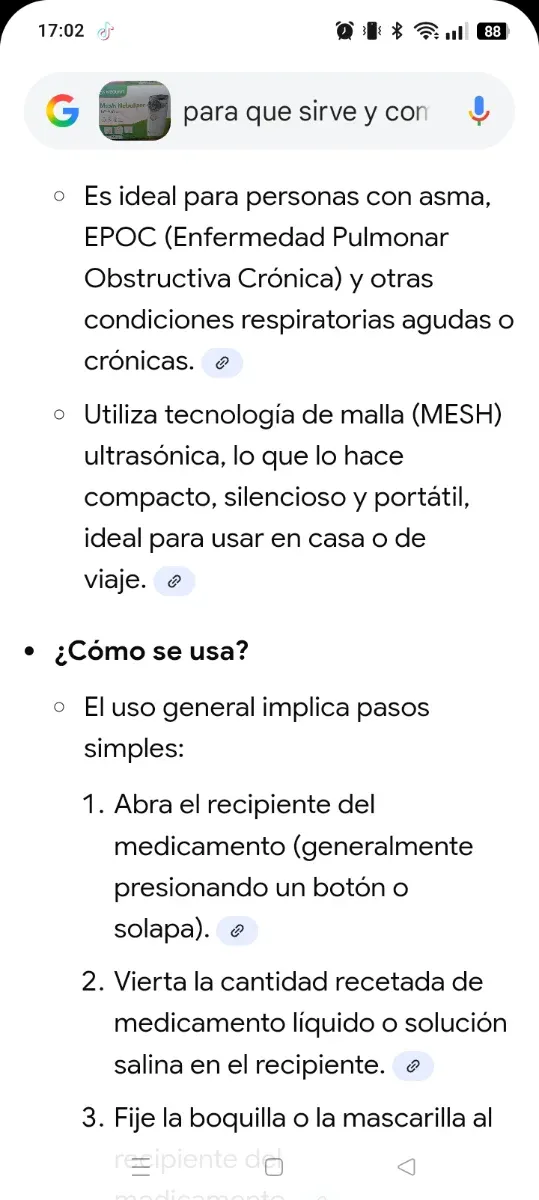 Nebulizador Mesh Medquyn NE-M01L.Cuesta 40€