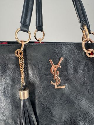 Borsa Yves Saint Laurent Nero Dorato