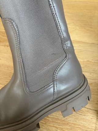 Botines chunky grises