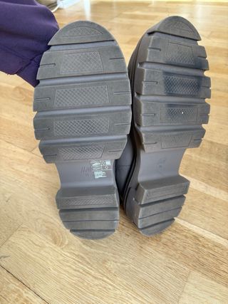Botines chunky grises