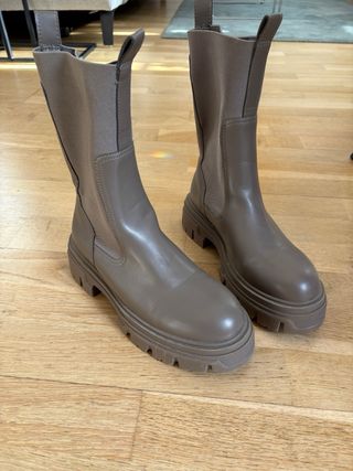 Botines chunky grises