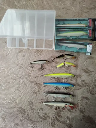 Lote 7 señuelos pesca Rapala