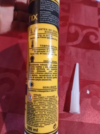 Silicone Preto Alta Temperatura Flux Fix