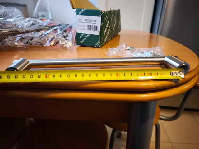 3 Tiradores Acero Inox Mate 250mm