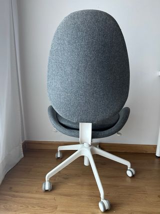 Silla de oficina Ikea HATTEFJÄLL gris