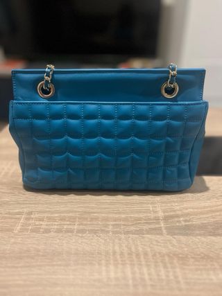 Bolso de piel Roberto Verino azul nuevo