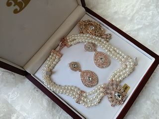 Aderezo Fallera Oro y Perlas