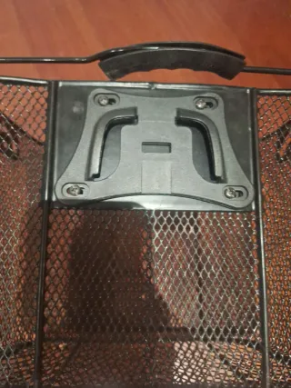 Cesta de bicicleta de malla negra