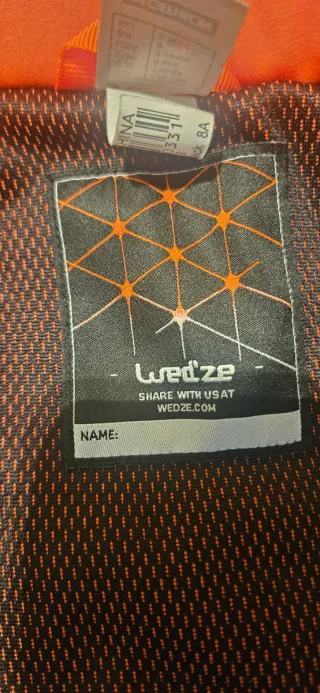 Chaqueta de esquí para niño 7-8 años