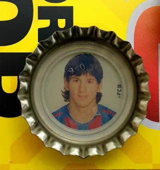 Pack Chapas Messi 2005 Coca-Cola