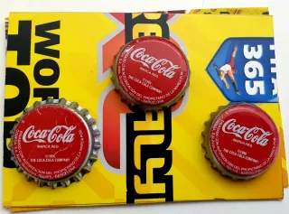 Pack Chapas Messi 2005 Coca-Cola
