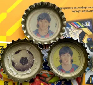 Pack Chapas Messi 2005 Coca-Cola