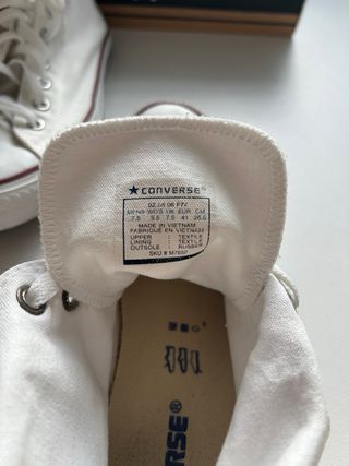 Zapatillas Converse All Star Blancas Talla 41