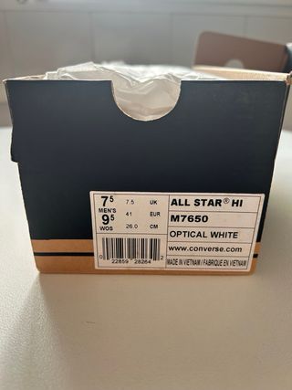 Zapatillas Converse All Star Blancas Talla 41