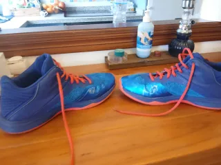 Zapatillas Asics Azules y Rojas