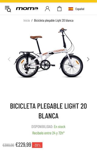 Bicicleta Plegable Moma 20