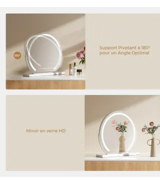 Espejo Tocador Circular LED Safielina CM13