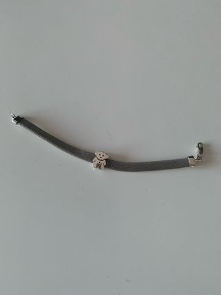 Pulsera de plata con oso