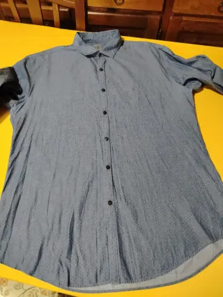 Camicia Calvin Klein Uomo Fantasia Blu/Grigio