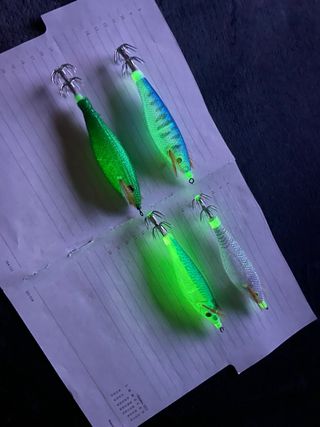 4 señuelos para calamar nuevos