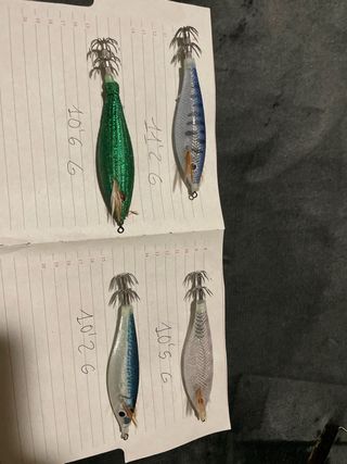 4 señuelos para calamar nuevos