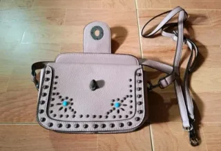 Bolso estilo étnico semi-rígido con 2 correas NEW!