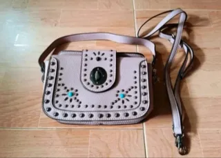 Bolso estilo étnico semi-rígido con 2 correas NEW!