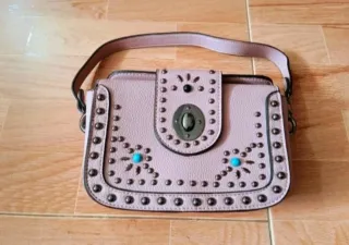 Bolso estilo étnico semi-rígido con 2 correas NEW!