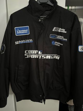 Chaqueta Pull&Bear estilo racing negra