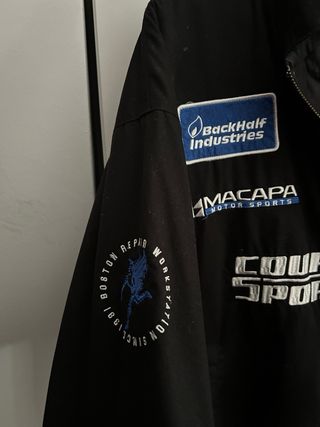 Chaqueta Pull&Bear estilo racing negra