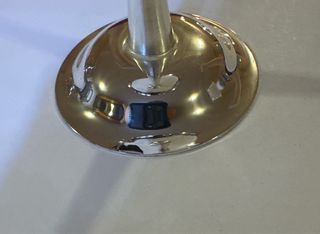 Coppa champagne vintage placcata argento e oro 24K