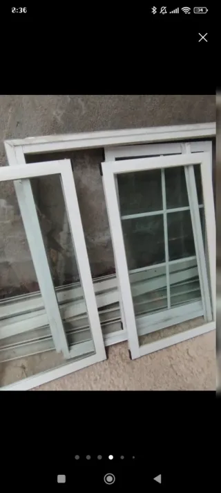Ventana aluminio con contraventana