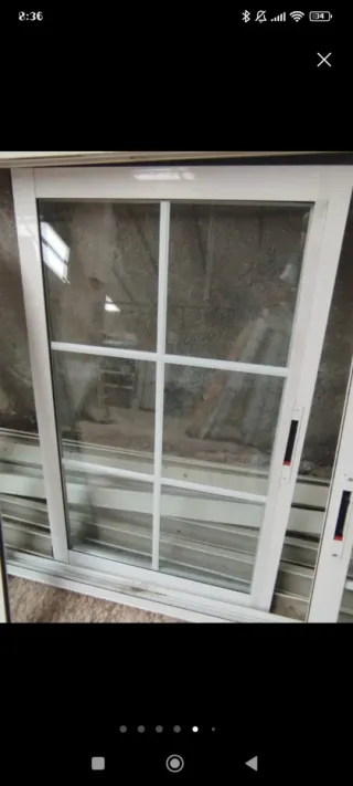 Ventana aluminio con contraventana