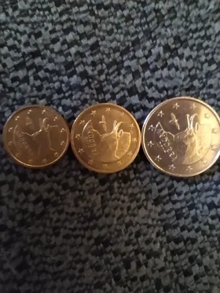 Céntimos Andorra 2017. 2018. 2019. 2022