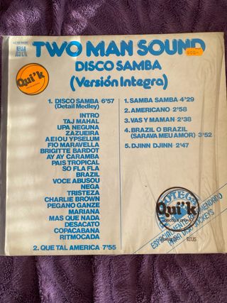 Vinilo Two Man Sound - Disco Samba