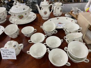 Vajilla San Claudio Flores y Frutas