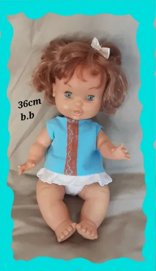 Muñeca bebé antigua 36cm