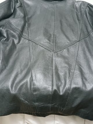 Chaqueta Piel Vintage Negra