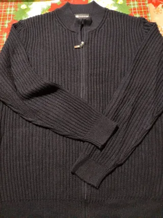 Maglione Il Granchio zip nero