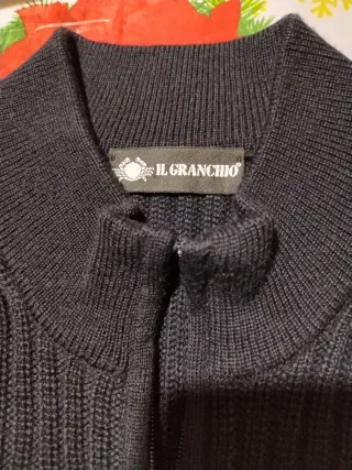 Maglione Il Granchio zip nero