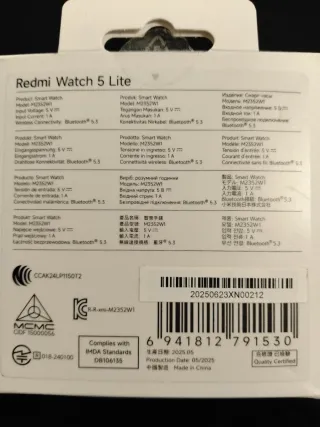 Reloj Xiaomi Watch 5 Lite Negro