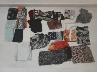 20 pañuelos tipo fulares