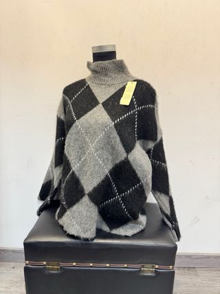 Jersey de punto con rombos