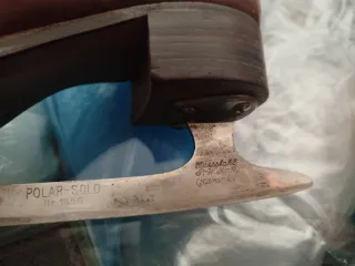 Pattini da ghiaccio vintage in pelle